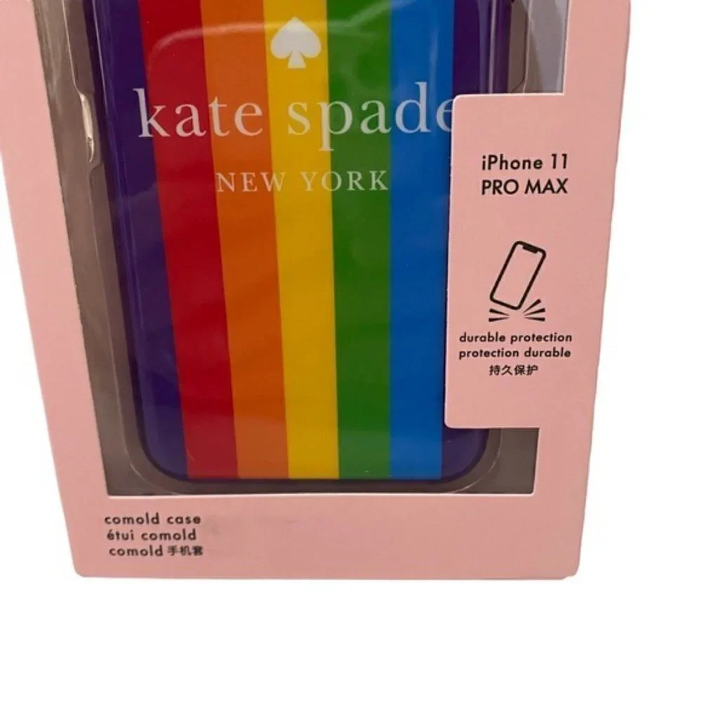 Kate Spade New York iPhone 11 Pro Max Case Rainbow Logo Pride NIB